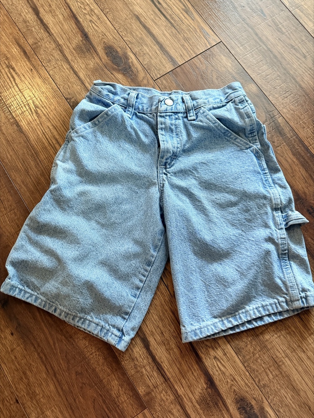 Vintage Wrangler Boys’ Jean Shorts Size 8 Regular Light Wash Denim